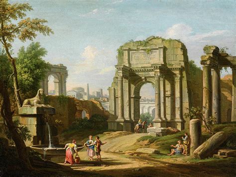 Ancient Ruins Painting By Giuseppe Zocchi Pixels
