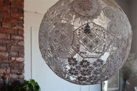 Upcycled Doily Lamp Doily Lamp Diy Lamp Shade Lace Doilies