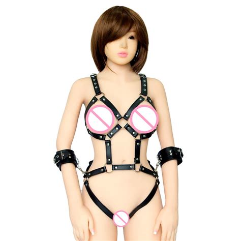 Buy Pu Leather Open Bra Female Chastity Dress Body