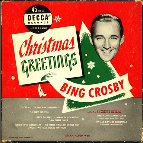 Bing Crosby Christmas Greetings 45 Box Set Matthew Kirscht Flickr