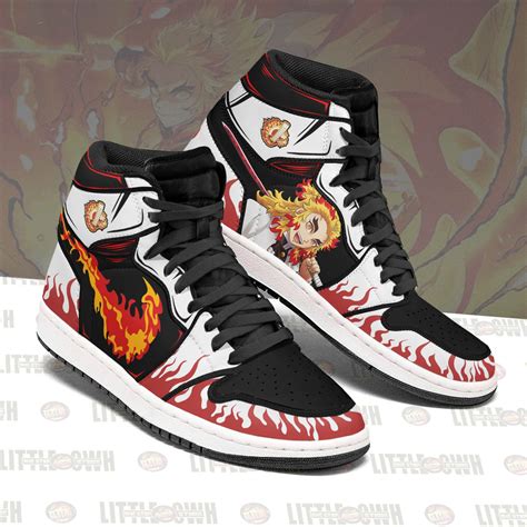 Kyojuro Rengoku Shoes Custom Demon Slayer Anime Jd Sneakers