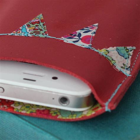 Personalised Leather Bunting Phone Cover By Livi And Belle