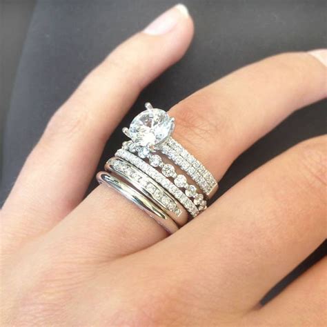 If you want to create a stacked wedding ring set, you don't need to start from scratch. New Wedding Ring Trend: Stacked Rings! - Arabia Weddings