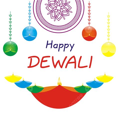 Diwali Diya Hanging Deepavali Decoration Clipart Vector Diwali