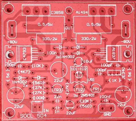Below the circuit diagram of yiroshi audio power amplifier driver + final transistors Layout Pcb Power Yiroshi - PCB Circuits