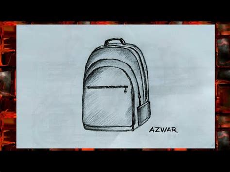 Dari video, kata kata, sampai kumpulan foto lucu. Gambar Sketsa Tas Sekolah Yang Mudah - Juwitala