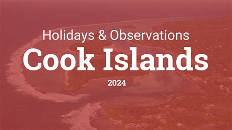 Holidays And Observances In Cook Islands In 2024