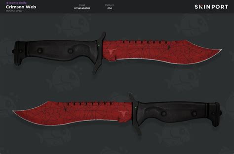 Bowie Knife Crimson Web Minimal Wear Counter Strike 2 Skinport
