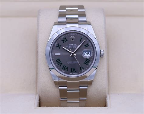 The watch comes on the immensely popular and elegant jubilee bracelet which both looks extremely good and is. Rolex DateJust 41 126300 Wimbledon Dial Smooth Bezel ...