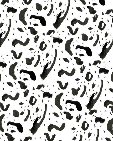 Black And White Pattern Abstract Textile Print Design