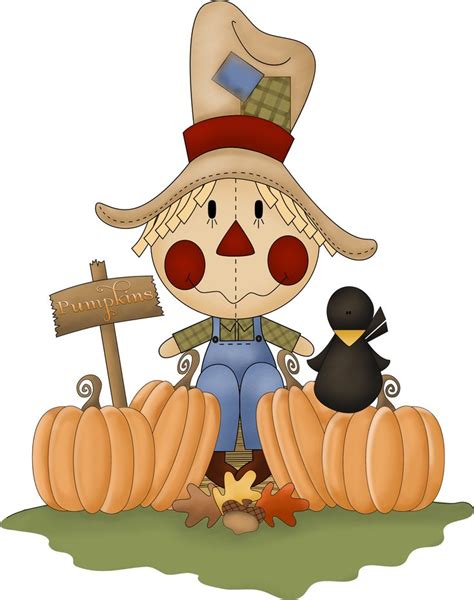 Scarecrow Fall Clip Art Holiday Painting Fall Fun