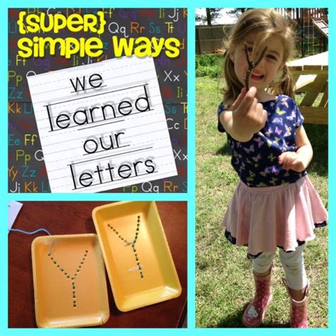 Easy Ideas For Learning Letters Learning Letters Preschool Learning