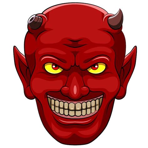 Premium Vector Red Devil Head Mascot Of Illustration