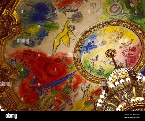 Opera Garnier Or Palais Garnier Interior 1964 Marc Chagall Ceiling
