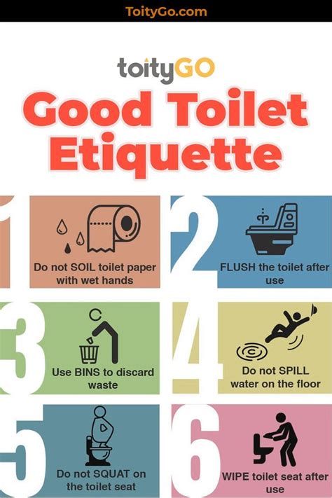 Good Toilet Etiquette Tips Bathroom Etiquette Household Cleaning
