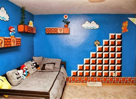 There are a couple of thoughts to help get your psyche out of the bedrooms. Mario Bros Themed Room - iCreatived