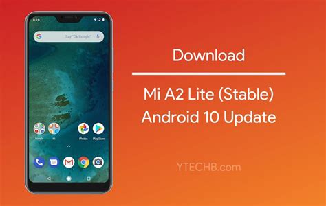 Download Mi A2 Lite Android 10 Update Stable Ota Zip