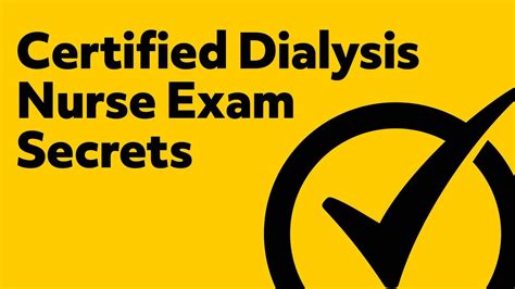 Certified Dialysis Nurse Exam Secrets Study Guide Youtube