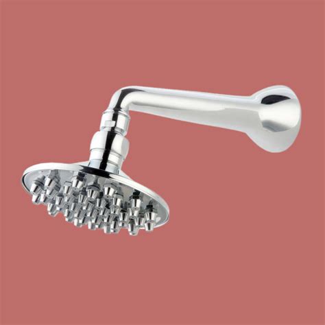 Wall Mount Shower Head Chrome Brass 6 Nozzle
