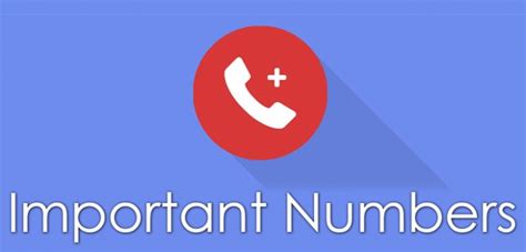 Important Phone Numbers - Kaplani Agency