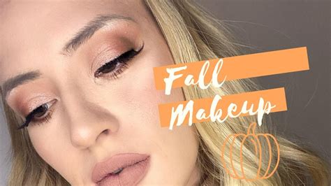 warm caramel fall makeup tutorial youtube