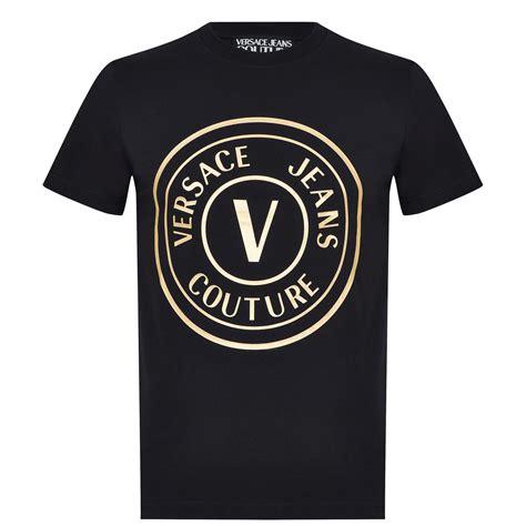 Versace Jeans Couture Large Stamp T Shirt Men Regular Fit T