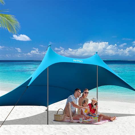 すべて Akaso Beach Tent， Portable Beach Canopy Sun Shelter Upf50 For 6 8