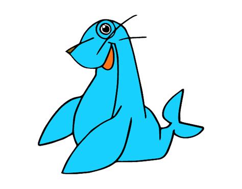 Colored Page Mediterranean Monk Seal Painted By User Not Registered