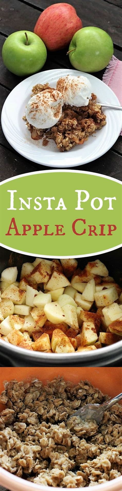 Tender apples with lots of sweet topping all cooked together in one pot. Insta Pot Apple Crisp, Recipe Treasures Blog | Instant pot ...