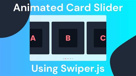 Animated Card Slider Using Swiperjs Youtube