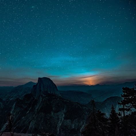 Mountain Night Sky Star Space Nature Ipad Wallpapers Free Download