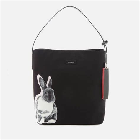 Paul Smith Womens Hobo Rabbit Bag Black Bags Paul Smith Women Canvas Shopper