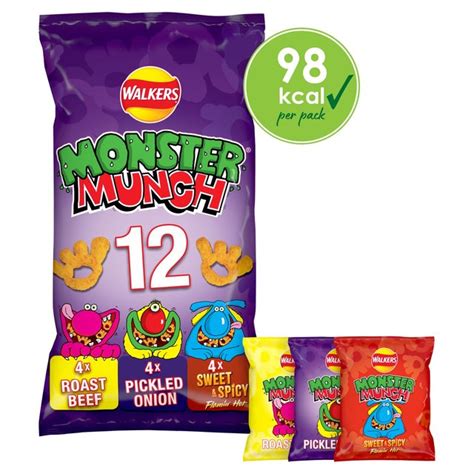 Walkers Monster Munch Variety Multipack Snacks Ocado