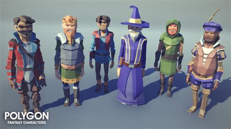 Polygon Fantasy Characters Low Poly 3d Art By Synty