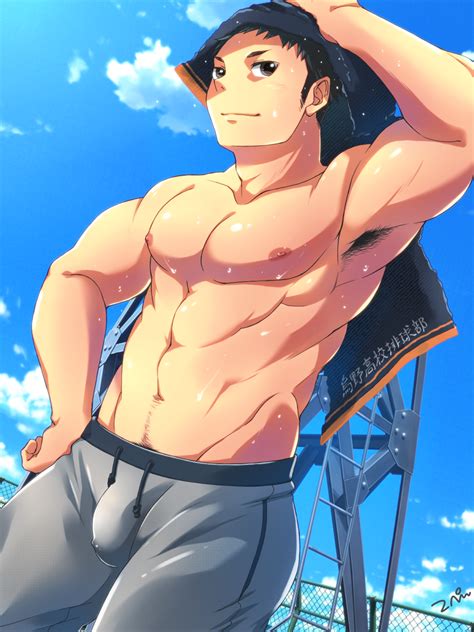 Tepen Tptptpn Sawamura Daichi Haikyuu Bad Id Bad Pixiv Id Highres Boy Abs Armpit