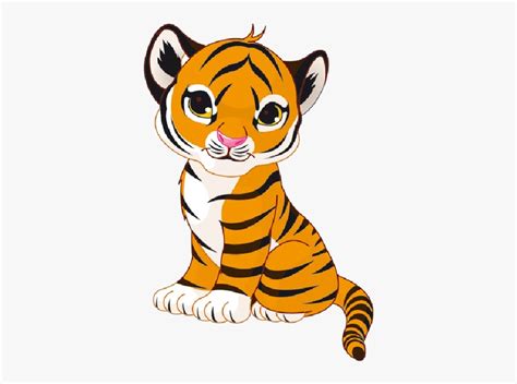 Cute Tiger Drawing Easy Free Transparent Clipart Clipartkey The Best