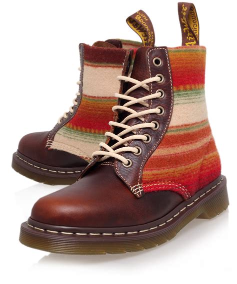 Lyst Dr Martens Brown Pendleton Boots In Brown For Men