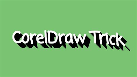 Tips And Trick Corel Draw Bagi Pemula Youtube