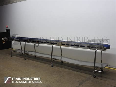 24 Wide X 281 Long Ssi Conveyors Stainless Steel Table Top