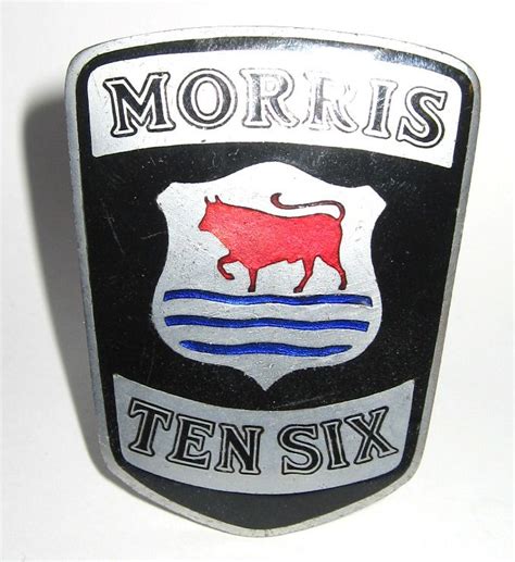 Morris 10 6 1934 Badge This Is The Larger Shield Shaped Badge Fitted