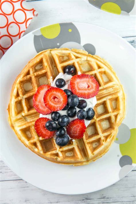 In a second medium bowl, use a hand mixer to beat the egg whites until they form stiff peaks. Light & Fluffy Belgian Waffles | Bunsen Burner Bakery