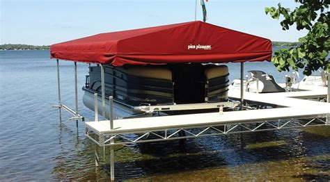 Pier Pleasure Free Standing Canopy Frame At Ease Dock And Lift