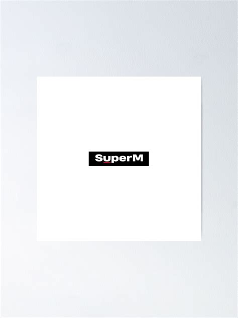 Super M Kpop Logo Poster For Sale By Streamboom Redbubble