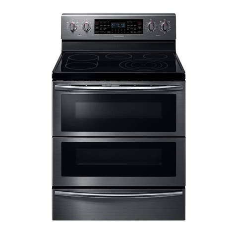 Samsung 30 In 59 Cu Ft Flex Duo Double Oven Electric Range With