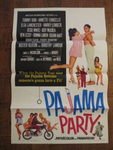 Pajama Party 1964 Original 1sheet Poster Annette Funicello Ebay