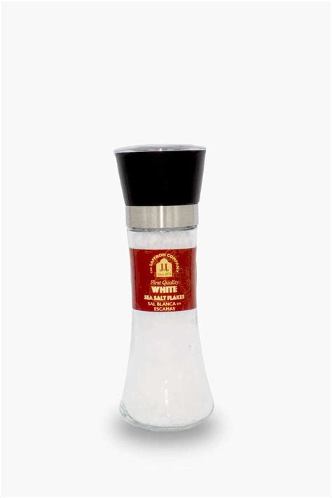 Natural Salt Flakes Grinder Shop The Saffron Company Jj