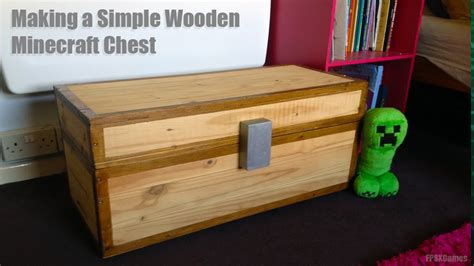 How To Make A Real Wooden Minecraft Chest Youtube