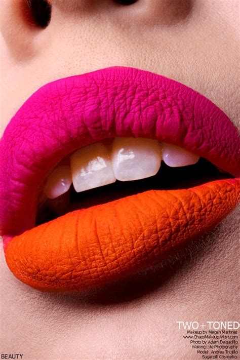 Pin By Marija Perovic On Make Up Orange Lips Orange Lipstick Pink