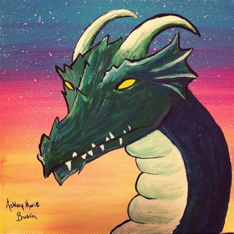 Dragon Acrylic Painting