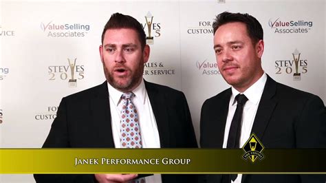 Janek Performance Group Wins A Stevie Award In The 2015 Stevie Awards